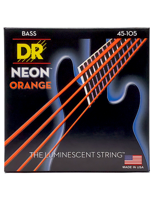 DR NEON™ Orange 45-105 Cuerdas Bajo Eléctrico Medium | Naranjo DR NEON™ Orange 45-105 Cuerdas Bajo Eléctrico Medium | Naranjo