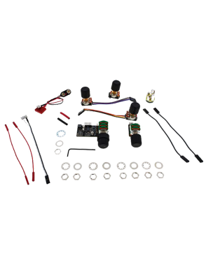 EMG® BQS Sistema Control EQ Preamp Bajo Eléctrico Activo Kit 5 Perillas