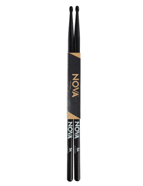 NOVA by VIC FIRTH® 5A Baqueta Acabado Negro Punta Madera