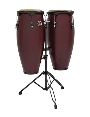 LP® LP646NY Dark Wood Congas Madera Set: 10"-11" Atril