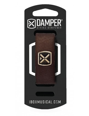 IBOX® DTLG Damper Fretwrap Cuerdas | Material: Poliéster Tamaño: Large Color: Brown