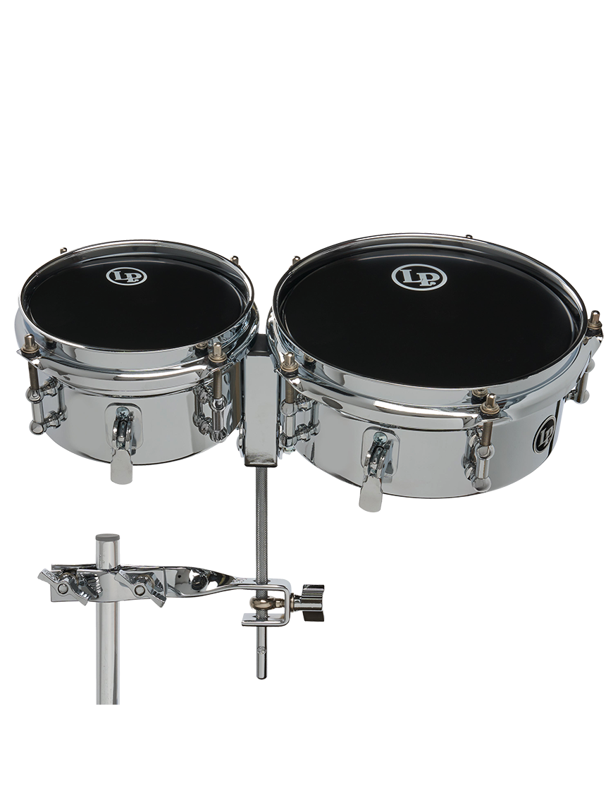 LP® LP845-K Micro Snare Timbaleta 6" 8" Bordona Acero Cromo Kit Soporte