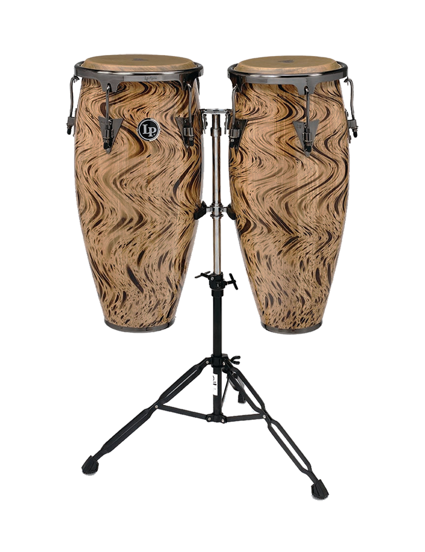 LP® LPA646-HC Havana Café Aspire Congas Madera Set: 10"-11" Atril