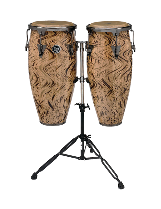 LP® LPA646-HC Havana Café Aspire Congas Madera Set: 10"-11" Atril