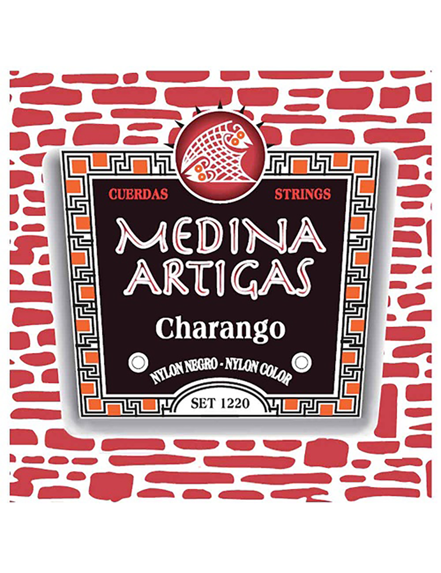Medina Artigas® 1220 Cuerdas Charango 10 Cuerdas Nylon Black