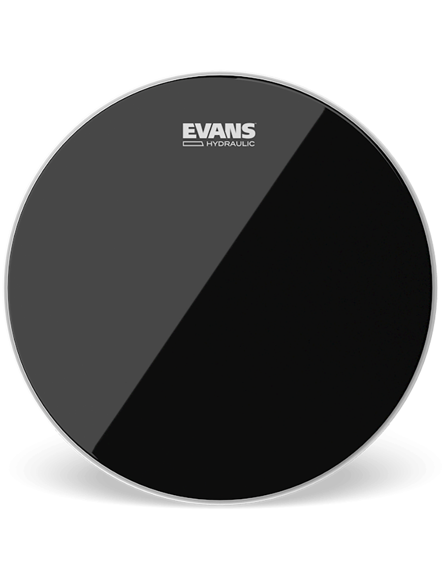 EVANS Hydraulic Black Parche Tom 15" | 2-Capas 7.5/6.5-Mil