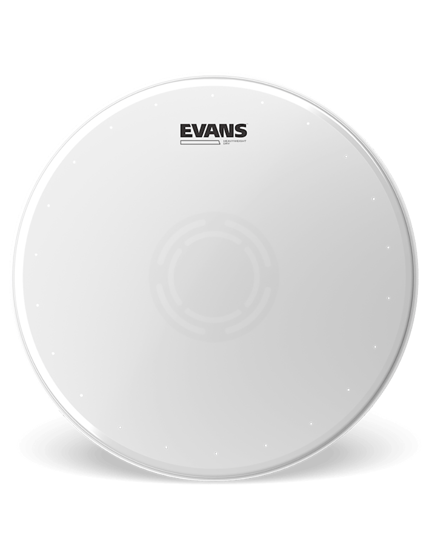 EVANS HEAVYWEIGHT Dry Parche Caja 14" Poroso Blanco Dot | 2-Capas 10/10-Mil