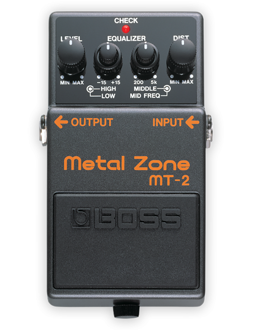 BOSS MT-2 metal Zona Pedal Guitarra Distorsión