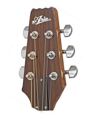 Aria® AD10CE Guitarra Folk Electroacústica Cutaway con Funda | Natural