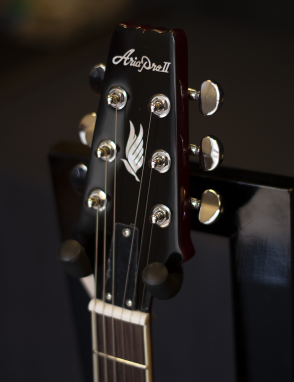 Aria® TA-CLASS Guitarra Eléctrica Semi-Hollow 335 Style | Black