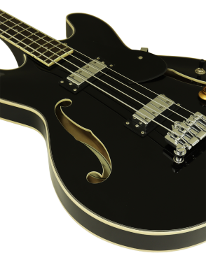 Aria® TAB-CLASS Bajo Eléctrico Semi-Hollow | Black