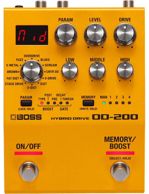 BOSS OD-200 Hybrid Drive Pedal Guitarra Overdrive/Distortion