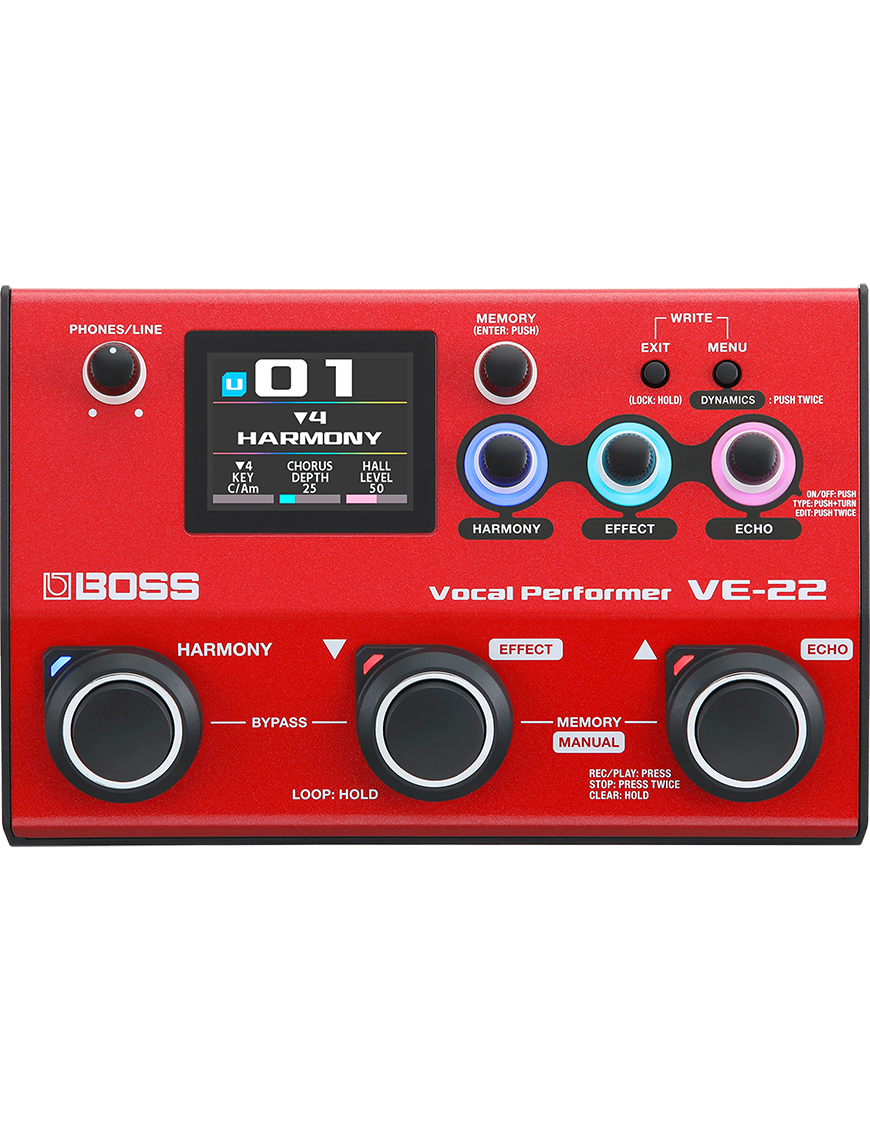 BOSS VE-22 Procesador Vocal Multiefectos