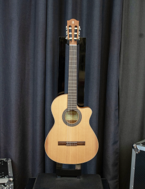 Alhambra® Z-Nature CT EZ Guitarra Clásica Estudio Cutaway Fishman Cuerpo Delgado con Funda | Natural