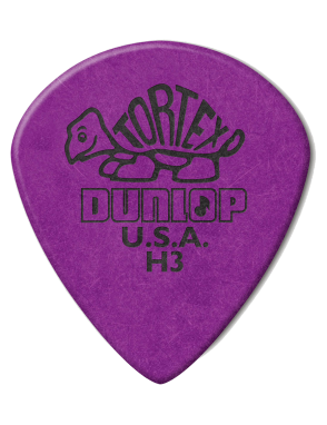 Dunlop® 472-H3 Uñetas Tortex®  Jazz III Heavy | Color: Púrpura Bolsa: 36 Unidades