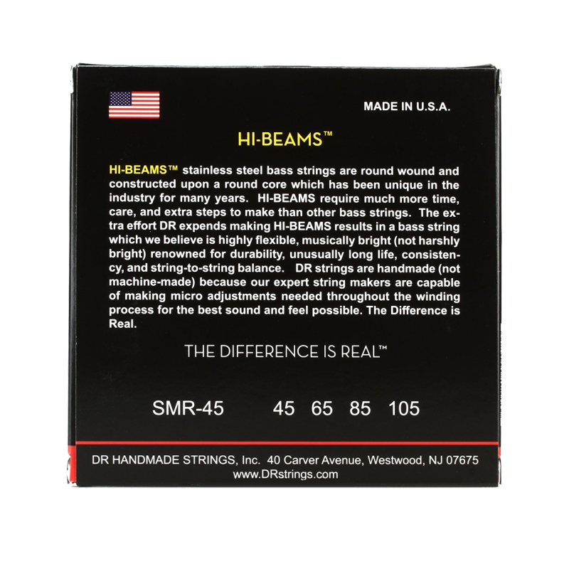 DR HI-BEAMS™ 45-105 Escala Corta Cuerdas Bajo Eléctrico Medium