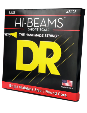 DR HI-BEAMS™ 45-125 Escala Corta Cuerdas Bajo Eléctrico 5 Cuerdas Medium