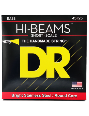 DR HI-BEAMS™ 45-125 Escala Corta Cuerdas Bajo Eléctrico 5 Cuerdas Medium