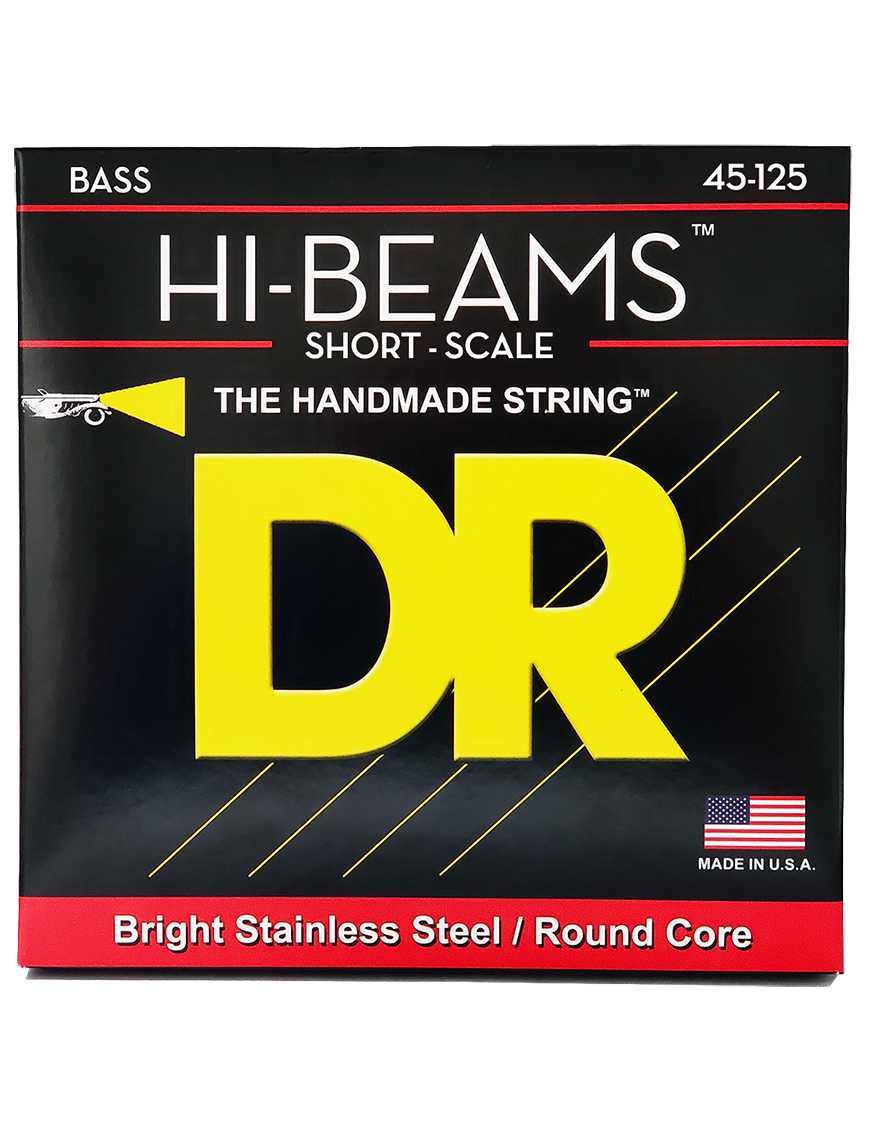 DR HI-BEAMS™ 45-125 Escala Corta Cuerdas Bajo Eléctrico 5 Cuerdas Medium