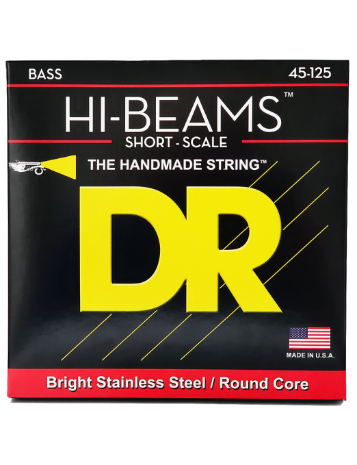 DR HI-BEAMS™ 45-125 Escala Corta Cuerdas Bajo Eléctrico 5 Cuerdas Medium