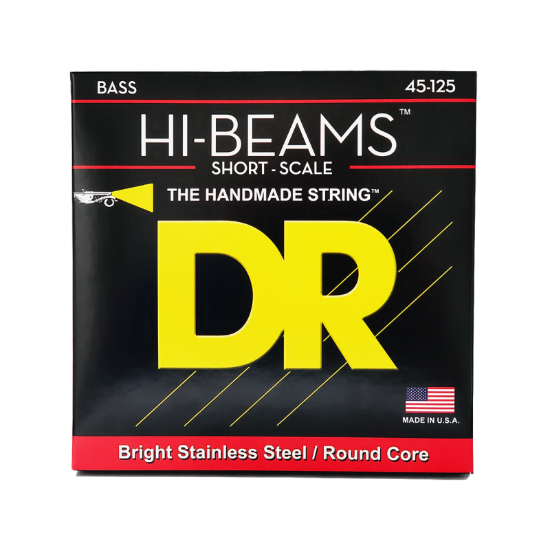 DR HI-BEAMS™ 45-125 Escala Corta Cuerdas Bajo Eléctrico 5 Cuerdas Medium