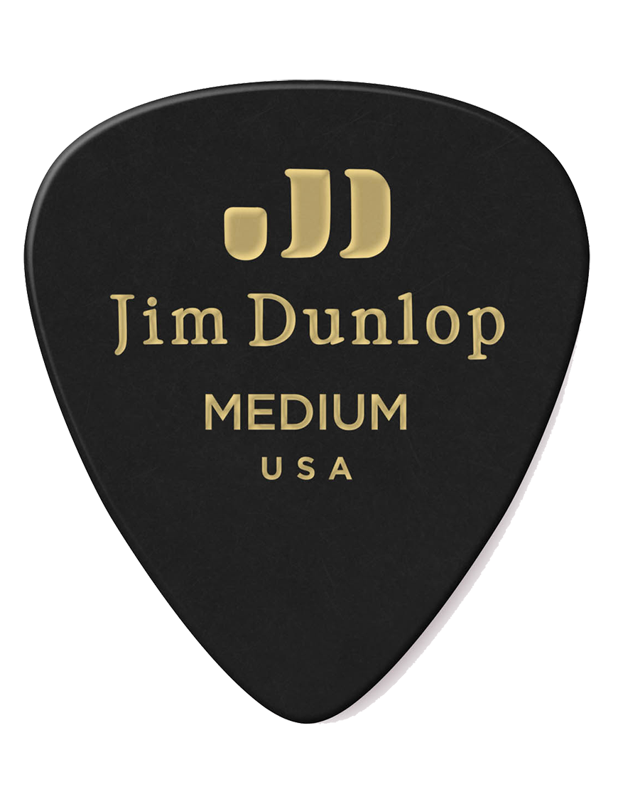 Dunlop® 483 Uñetas Celuloide Jim Dunlop® Negro Calibre: Medium | 12 Unidades