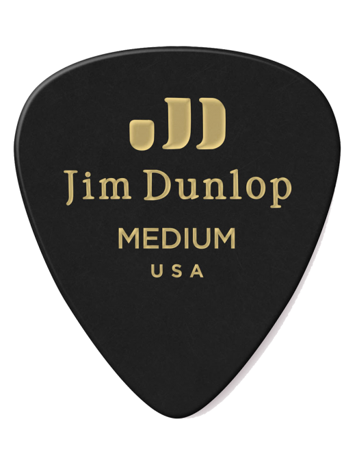 Dunlop® 483 Uñetas Celuloide Jim Dunlop® Negro Calibre: Medium | 12 Unidades