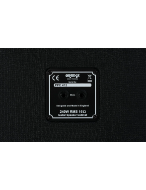 ORANGE™ PPC412 Straight Gabinete Guitarra 4x12" 240W Closed- Back | Black