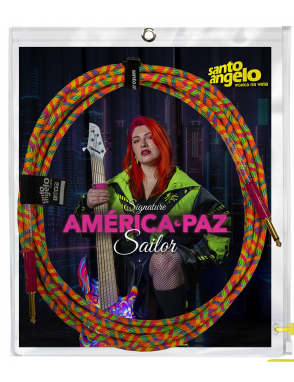 Santo Angelo® Signature América Paz Sailor Cable Bajo Plug Recto OFHC Largo: 4.57 mt