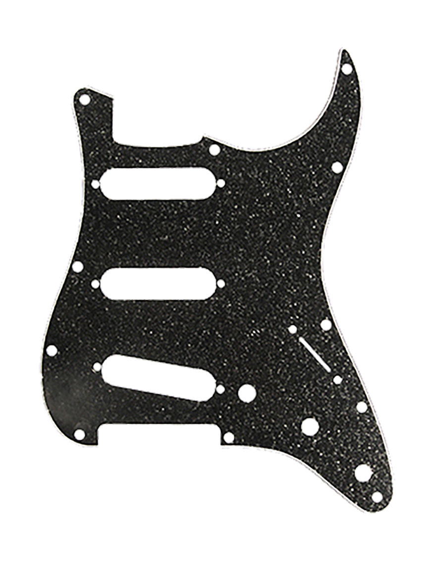 D'Andrea® DPP Strat® Pickguard Golpeador Guitarra Configuración: S/S/S Black Sparkle