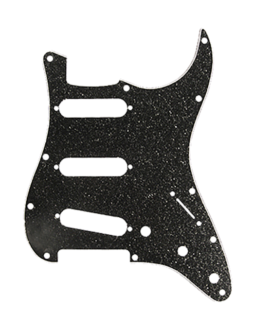 D'Andrea® DPP Strat® Pickguard Golpeador Guitarra Configuración: S/S/S Black Sparkle