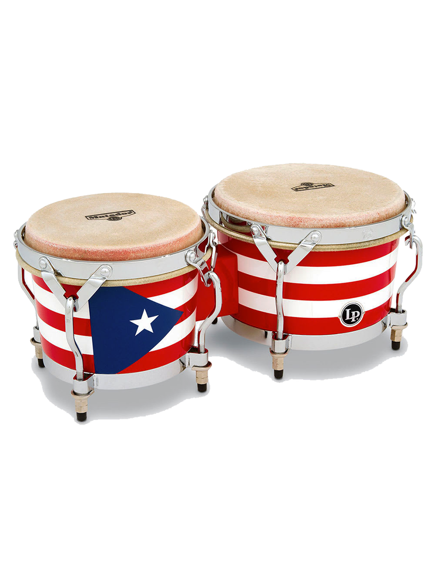 LP M201-PR Matador Bongo Madera 7¼"-8⅝" Oak Bandera Puerto Rico