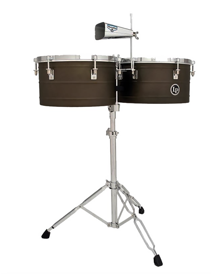 LP M258 Matador Timbaleta 14" 15" Steel Antique con Cencerro