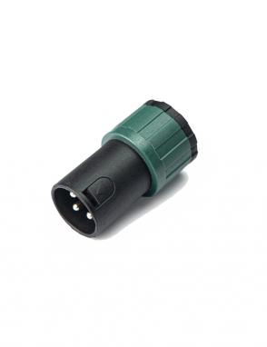 Santo Angelo XLR Low Profile Conector Volante Macho 3 Pines 90º