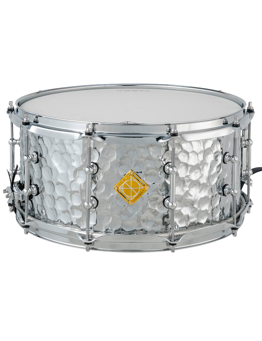 Dixon Cornestone Concert Hammered Steel Caja Batería 14"x6.5"