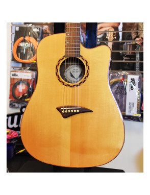 DEAN GUITARS® Tropical Exotic Lacewood Guitarra Acústica Cutaway