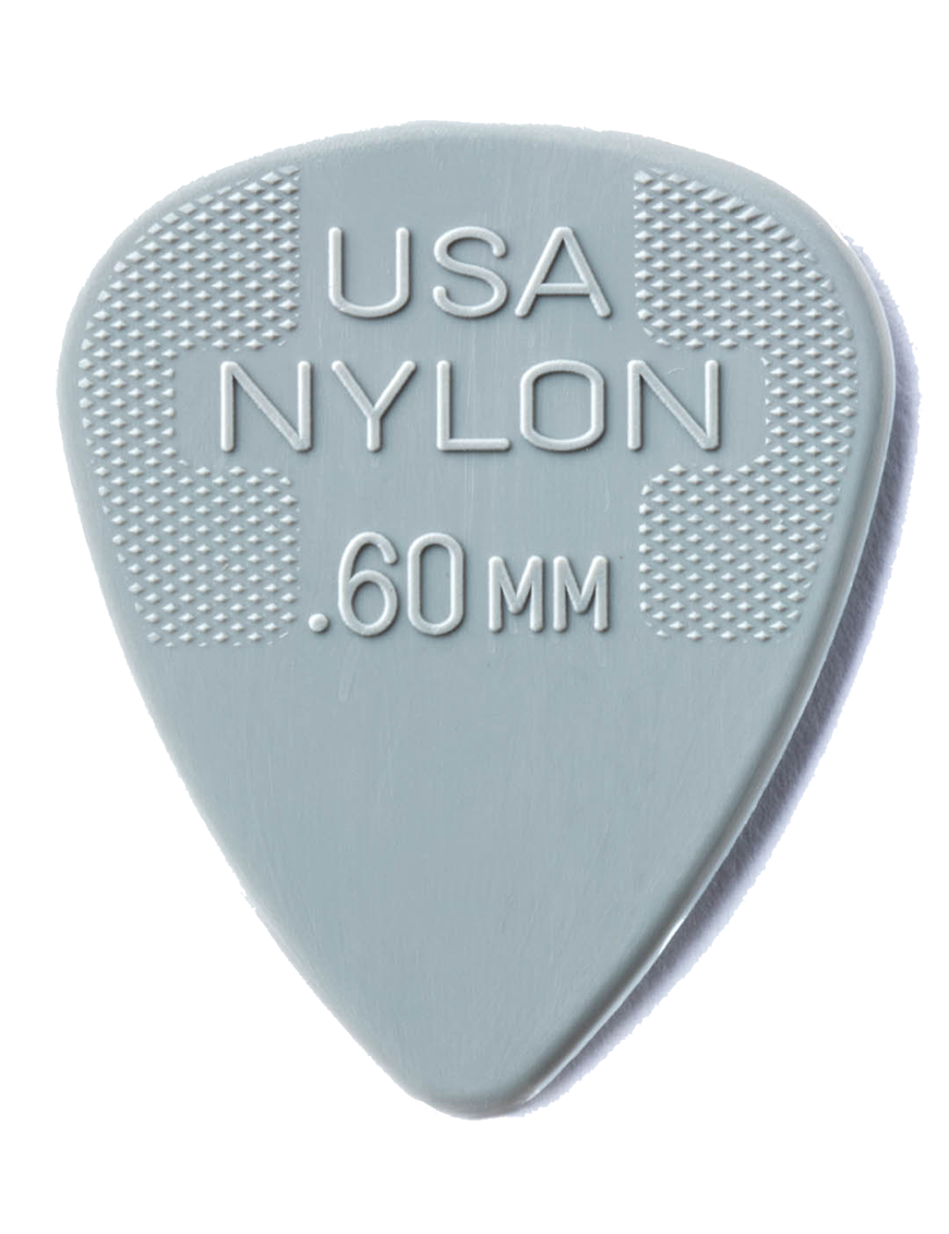 Dunlop® 44 Nylon Standard Uñetas Calibre: .60mm Gris | 36 Unidades