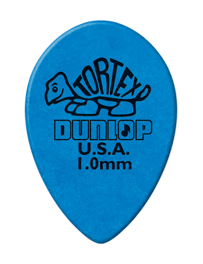 Dunlop® 423 Tortex® Small TearDrop Uñetas Calibre: 1.00mm Azul | 12 Unidades