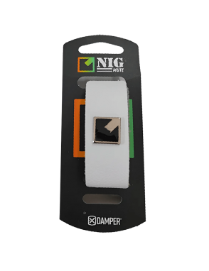 NIG® ND Medium Blanco Mute Damper Fretwrap Cuerdas Material Eco Cuero