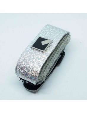 NIG® ND Small Glitter Silver Mute Damper Fretwrap Cuerdas Material Eco Cuero