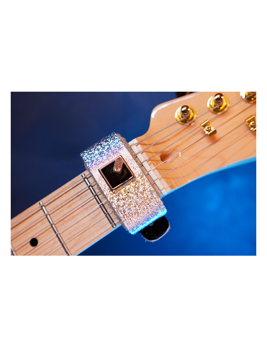 NIG® ND Small Glitter Silver Mute Damper Fretwrap Cuerdas Material Eco Cuero