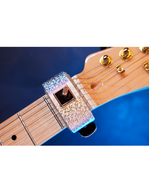 NIG® ND Small Glitter Silver Mute Damper Fretwrap Cuerdas Material Eco Cuero