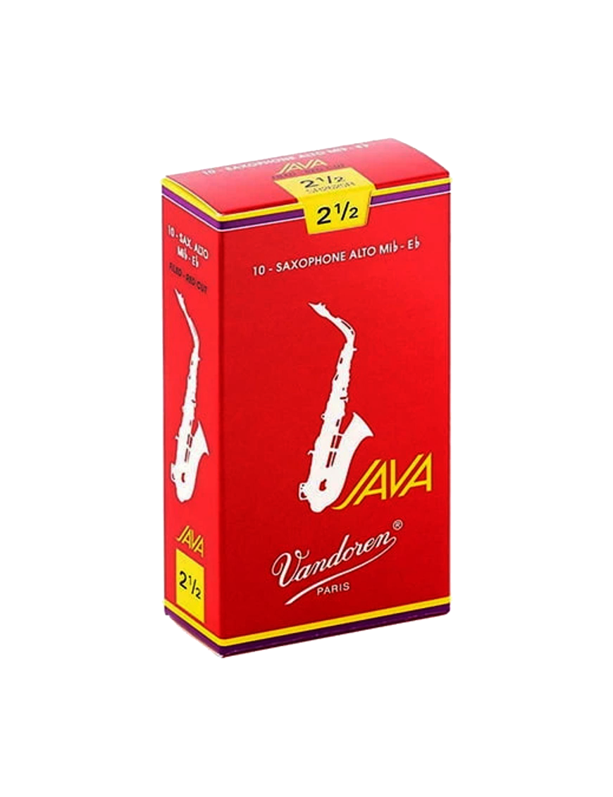 Vandoren Java SR2625R Caña Saxo Alto "Filed Read Cut" Dureza: 2.5 | Pack: 10 Unidades