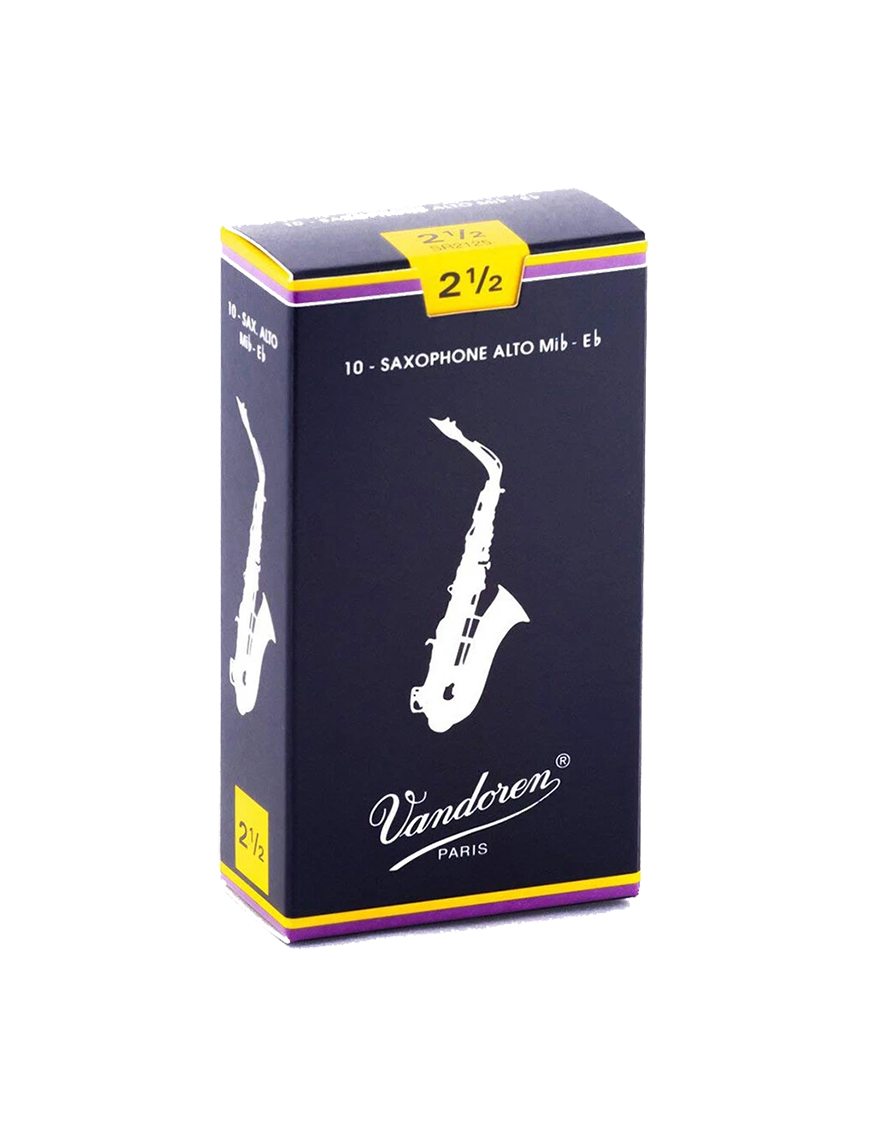 Vandoren Tradicional SR2125 Caña Saxo Alto Dureza: 2.5 | Pack: 10 Unidades