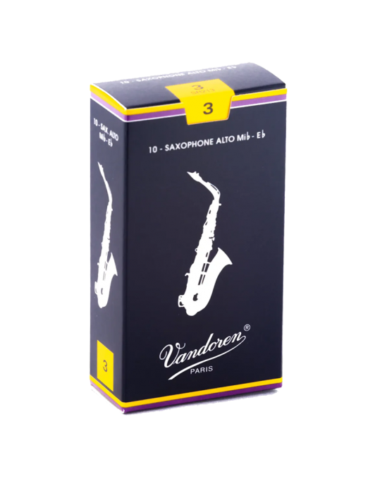 Vandoren Tradicional SR213 Caña Saxo Alto Dureza: 3 | Pack: 10 Unidades