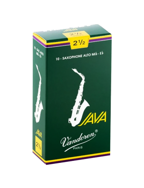 Vandoren Java SR2625 Caña Saxo Alto Dureza: 2.5 | Pack: 10 Unidades