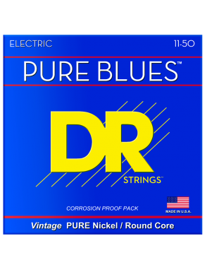 DR PURE BLUES™ 11-50 Cuerdas Guitarra Eléctrica Heavy Nickel