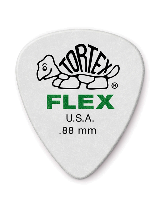 Dunlop® 428 Uñetas Tortex® Flex™ Standard Calibre: .88 mm | Color: Verde 12 Unidades