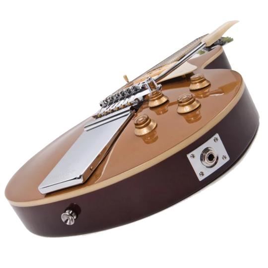 Vintage® V100 Midge Ure Signature Guitarra Eléctrica Les Paul® | Gold Top