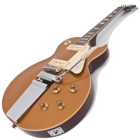 Vintage® V100 Midge Ure Signature Guitarra Eléctrica Les Paul® | Gold Top